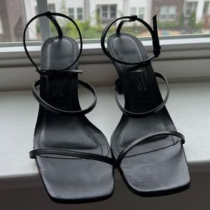 Strappy heeled sandals